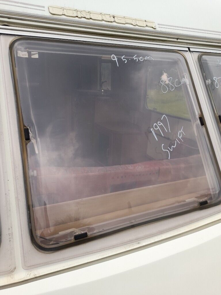 Swift conquerer caravan front centre window 
