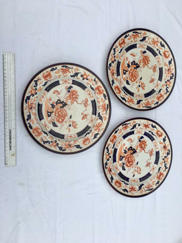 image for Three round dinner plates