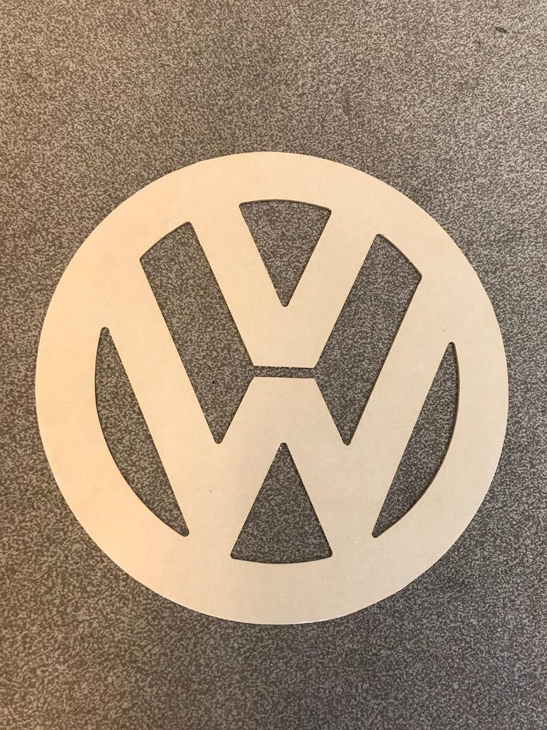 MDF Cut Out Of Volkswagen Logo