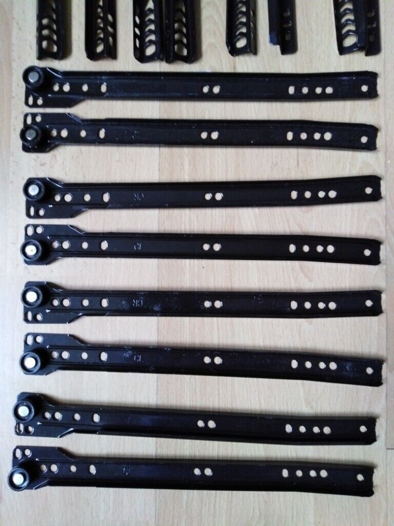 4 x full sets of drawer runners 30cm long