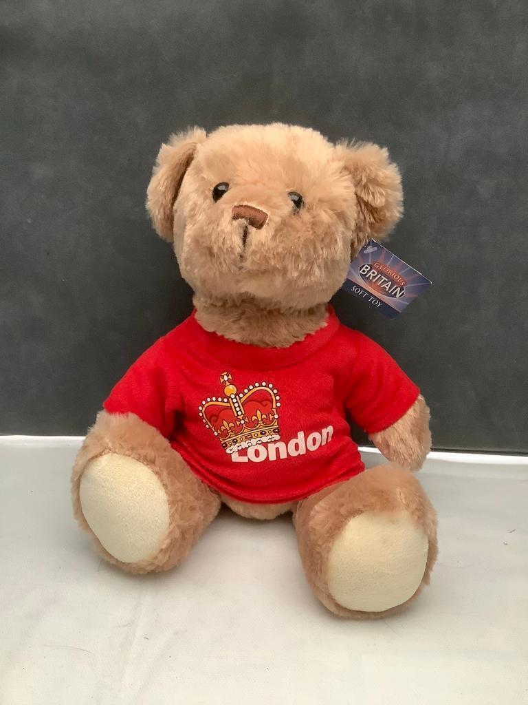 Glorious Britain Plush Teddy Bear - London Keepsake Souvenir.