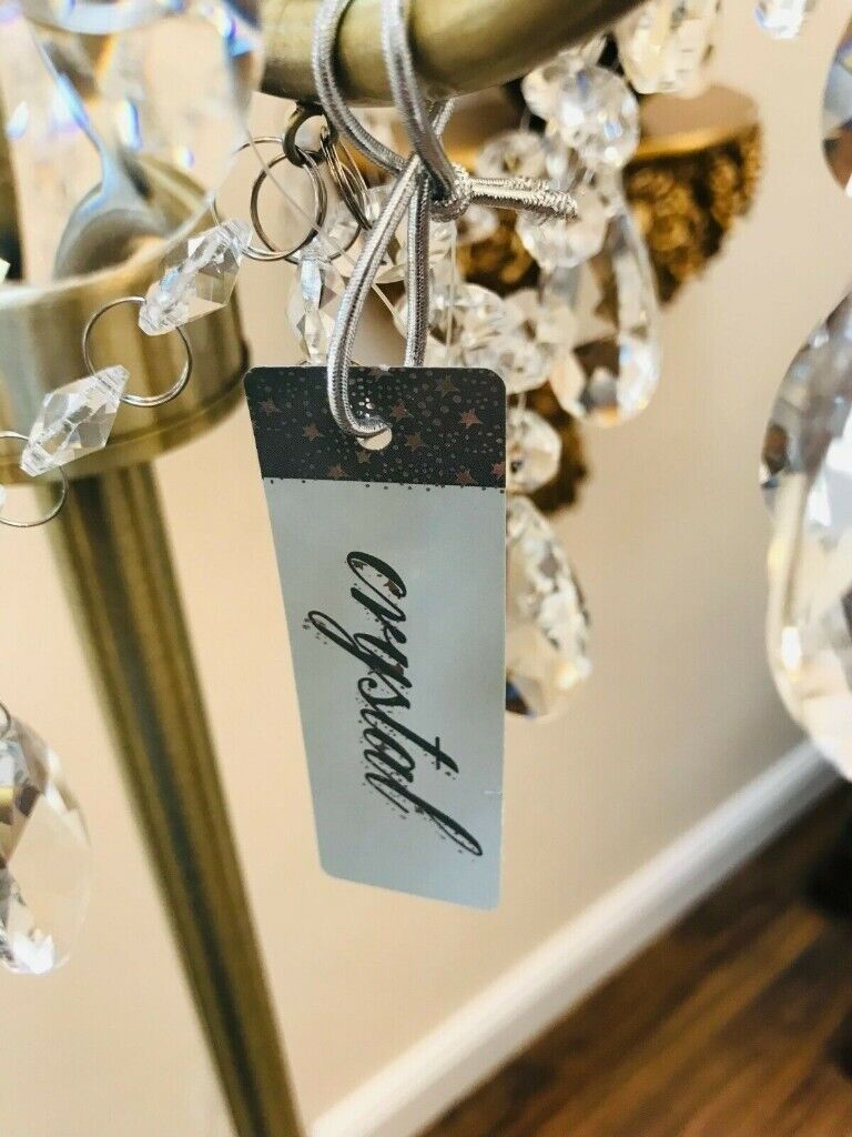 NEW CRYSTAL CHANDELIER STANDING LAMP HEIGHT 145CM