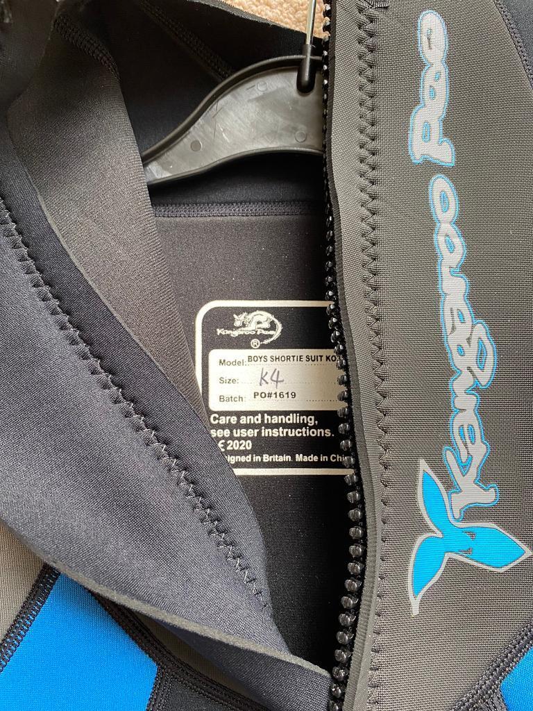 Kangaroo Poo Shortie Wetsuit Age 3-4