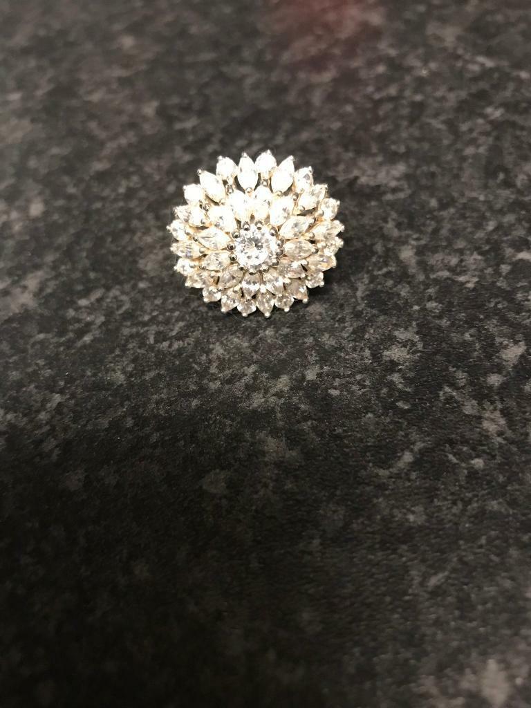 Silver cluster ring 
