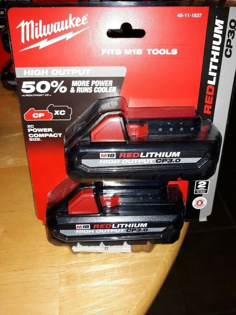 Milwaukee Battery  48-11-1835 M18 Red lithium 18V 3.0Ah High Output 2022
