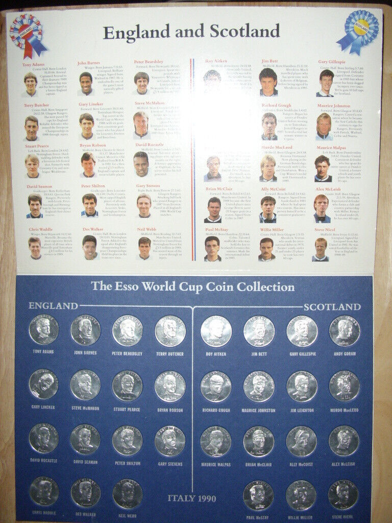 image for 1990 Esso world cup Coin collection - Collectors Item