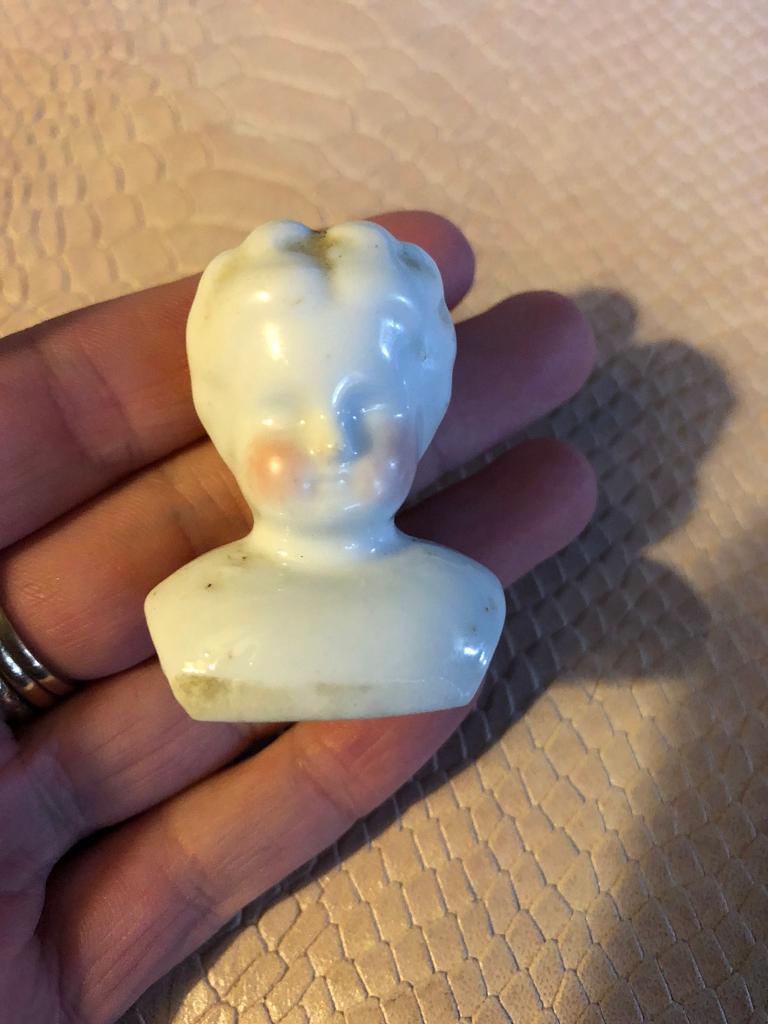 image for Antique ceramic dolls head and shoulders c1880