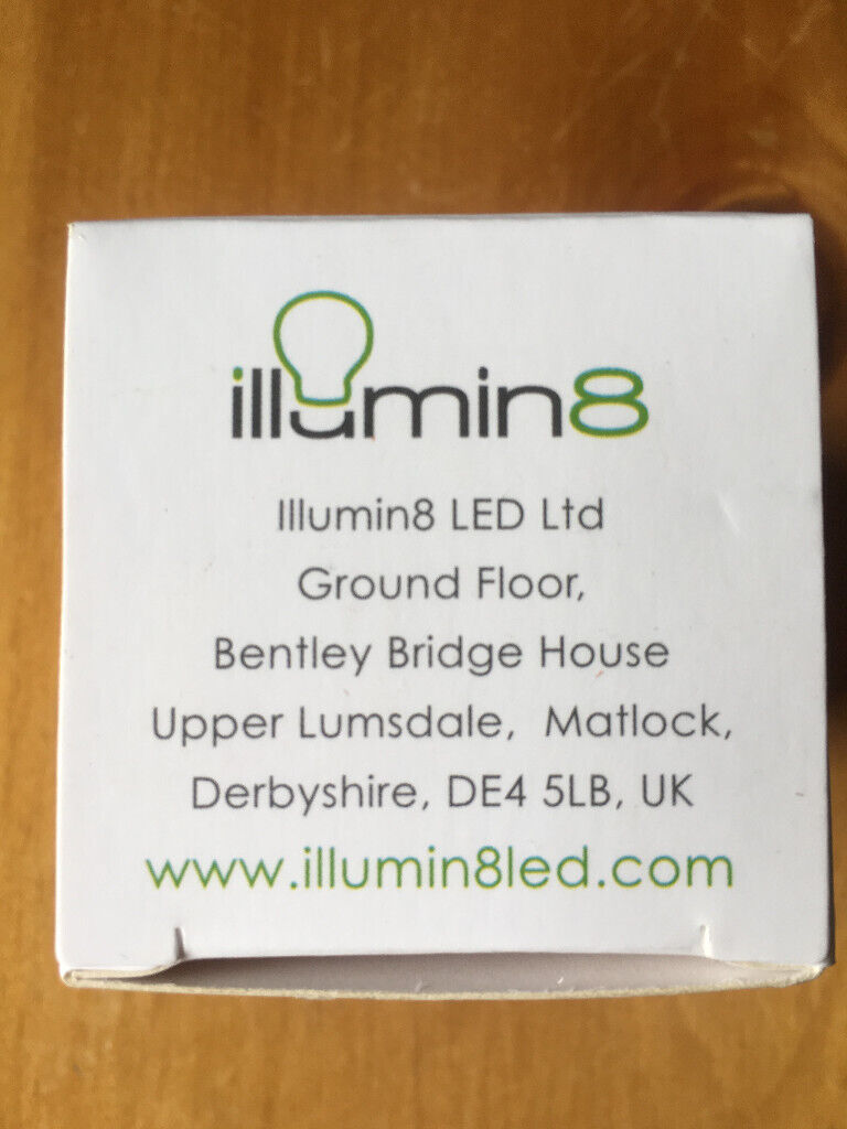 NEW illumin8 LED 3.6W 218 lumen Warm White 2700k MR16 light bulbs. 127 bulbs available. £4 for 12.