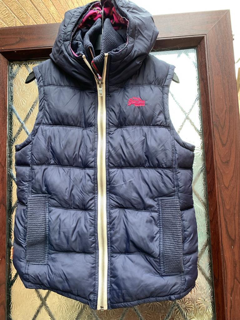 Ladies superdry body warmer size large | in Arnold, Nottinghamshire |  Gumtree