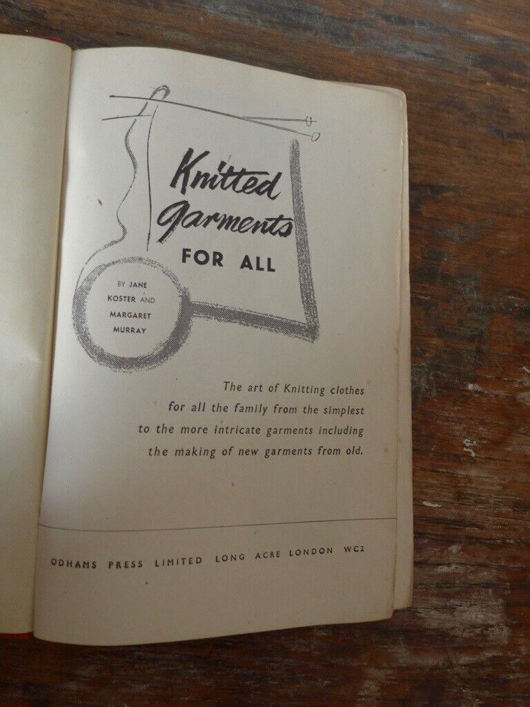 Four VINTAGE KNITTING BOOKS published in the 1940s. See below titles and details. The four for £25.