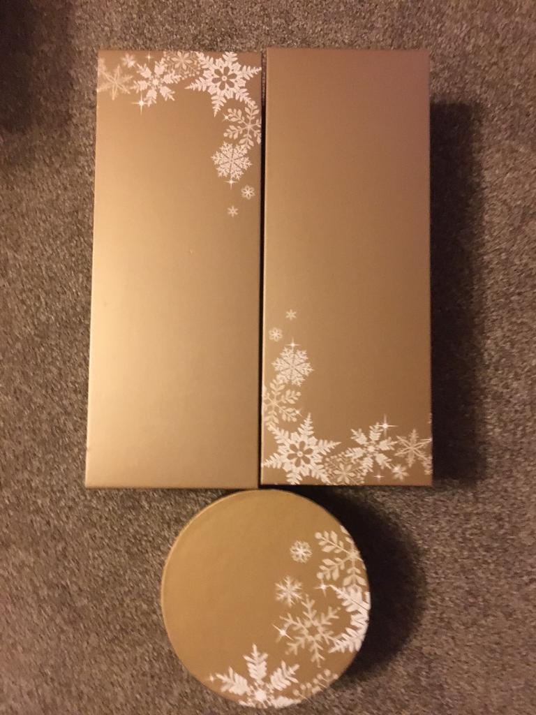 image for Gold Cardboard Gift Boxes. 