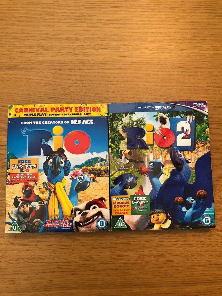 image for Rio and Rio 2 Double pack Blu-Ray films