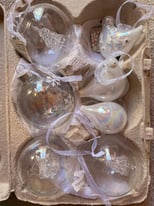 Selection of glass baubles 