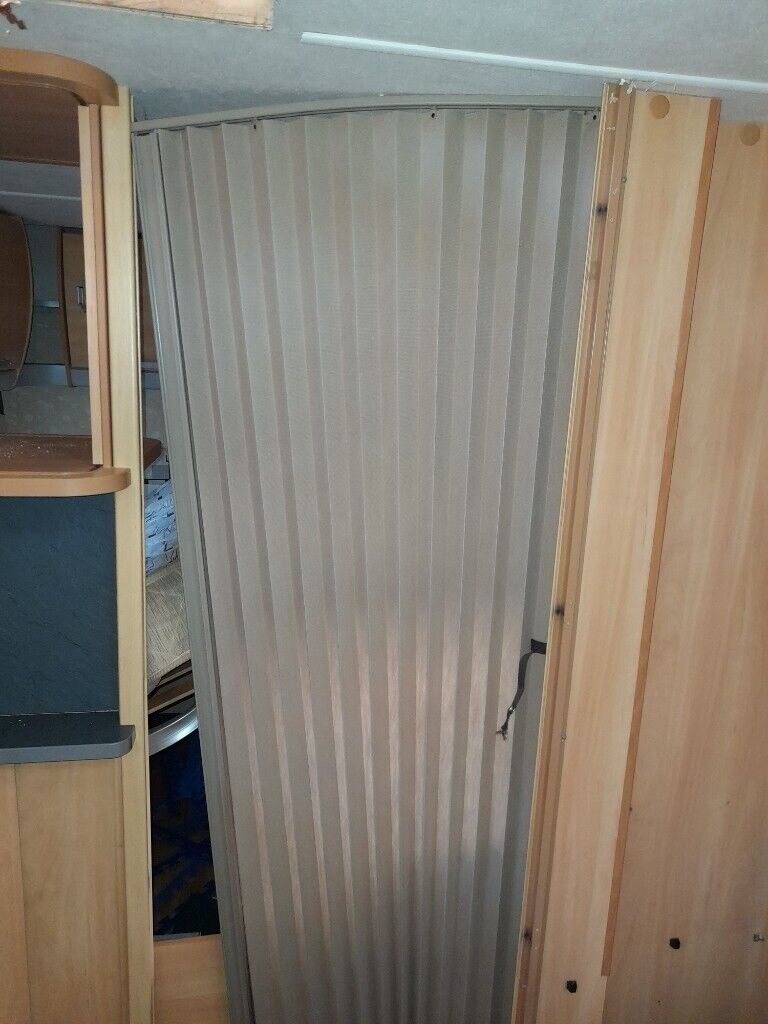 Caravan fabric divider door