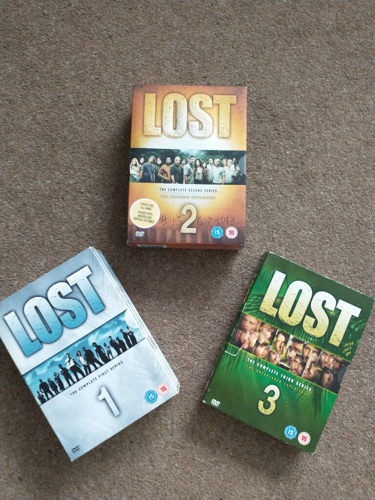 image for 'LOST' - DVDs - BOXED SETS, SERIES 1, 2 & 3 COMPLETE SETS.