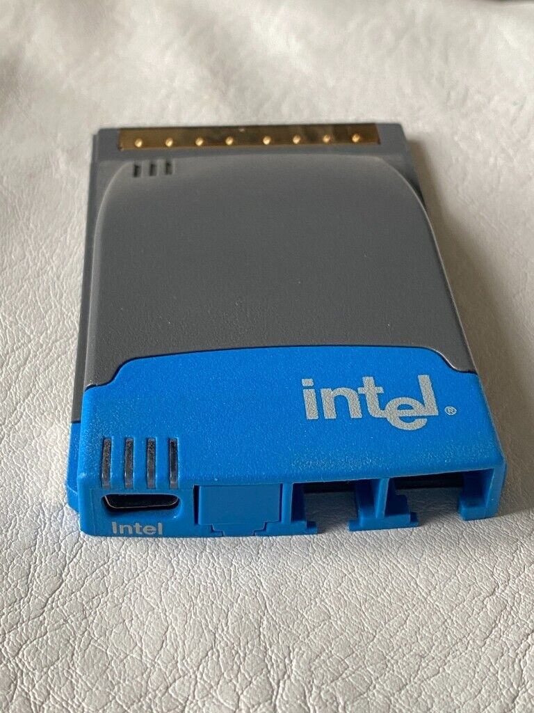 Intel PRO/100 LAN+Modem 56 CardBus II MBLA3456, PCMCIA Mobile PC Card Adapter