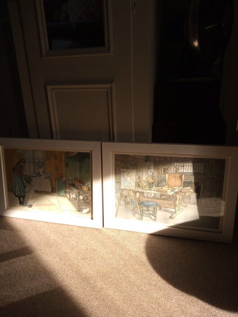 Carl Larsson TWO framed prints