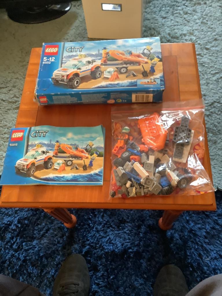 Lego city coast guard 4x4& diving boat 60012 