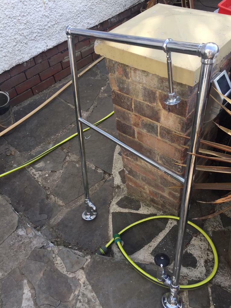 image for VINTAGE / SIMPLE TOWEL RADIATOR CHROME