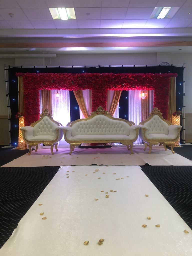 Asian wedding stages/ mehndi stages / centre pieces / asian dj 