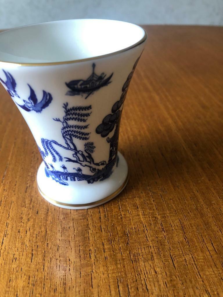 Vase by Coalport in Willow Pattern. Perfect condition 