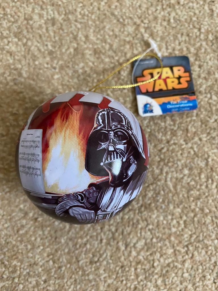 image for Star Wars Tin Bauble Xmas Decoration - Darth Vader 