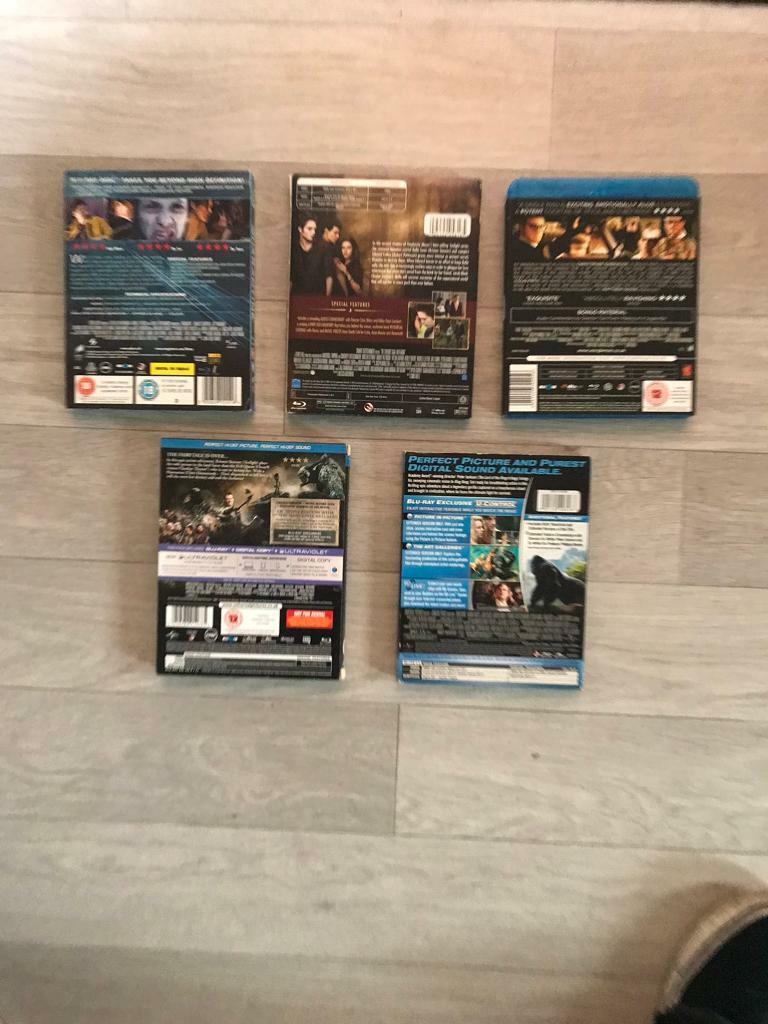 PRE-OWNED 5 BLUE RAY DVDs