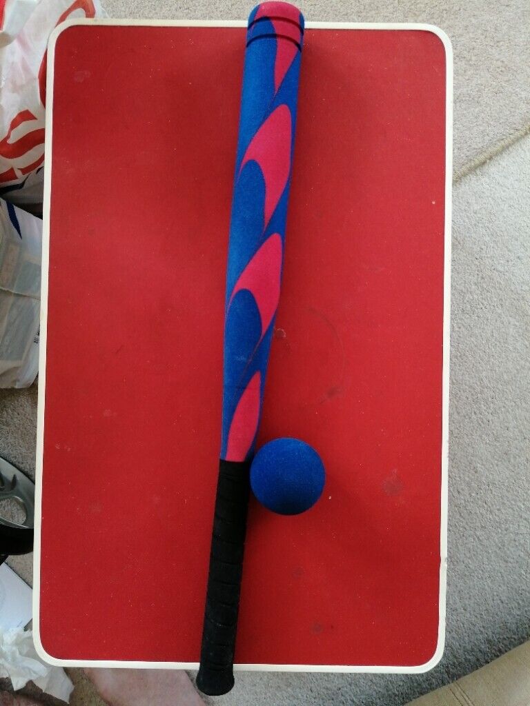 A soft / foam bat and ball set ideal for rounders 