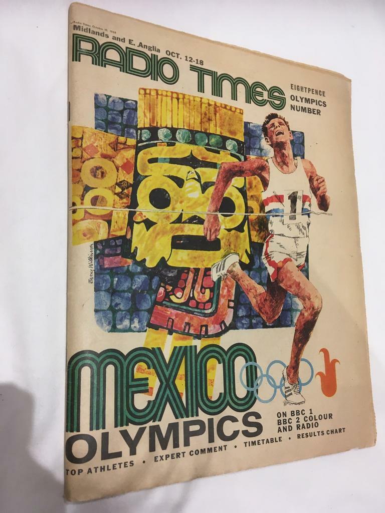 Vintage Olympic edition of Radio Times 1968