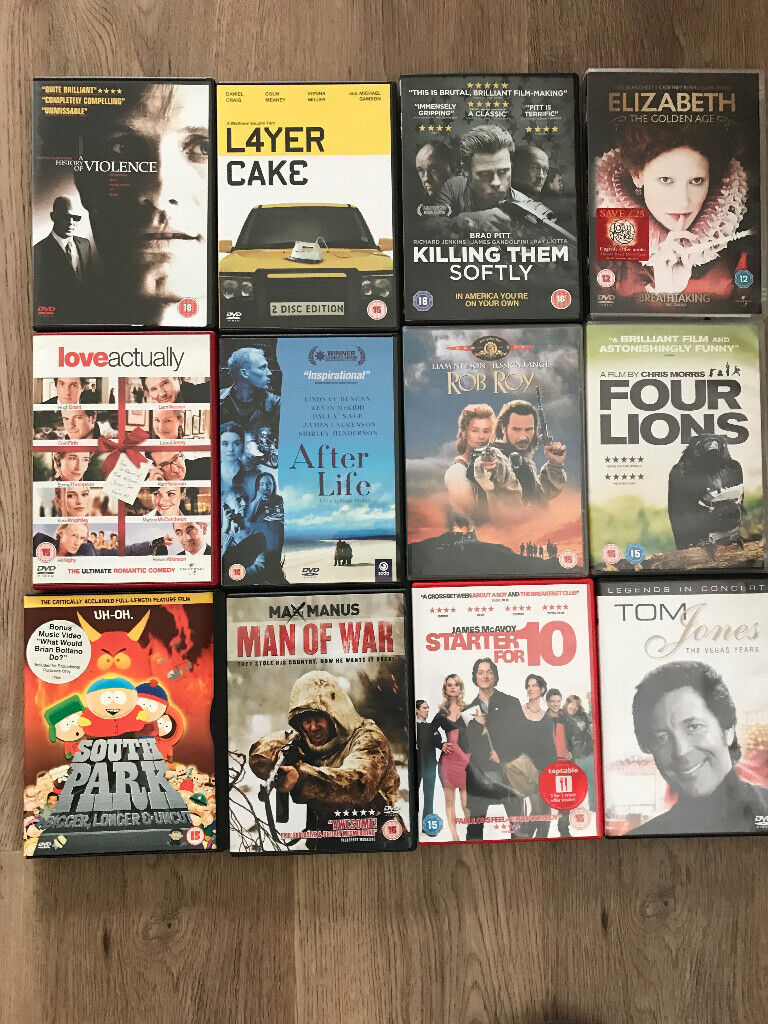 Selection of DVDs Classic Movies/Sport - £1 each