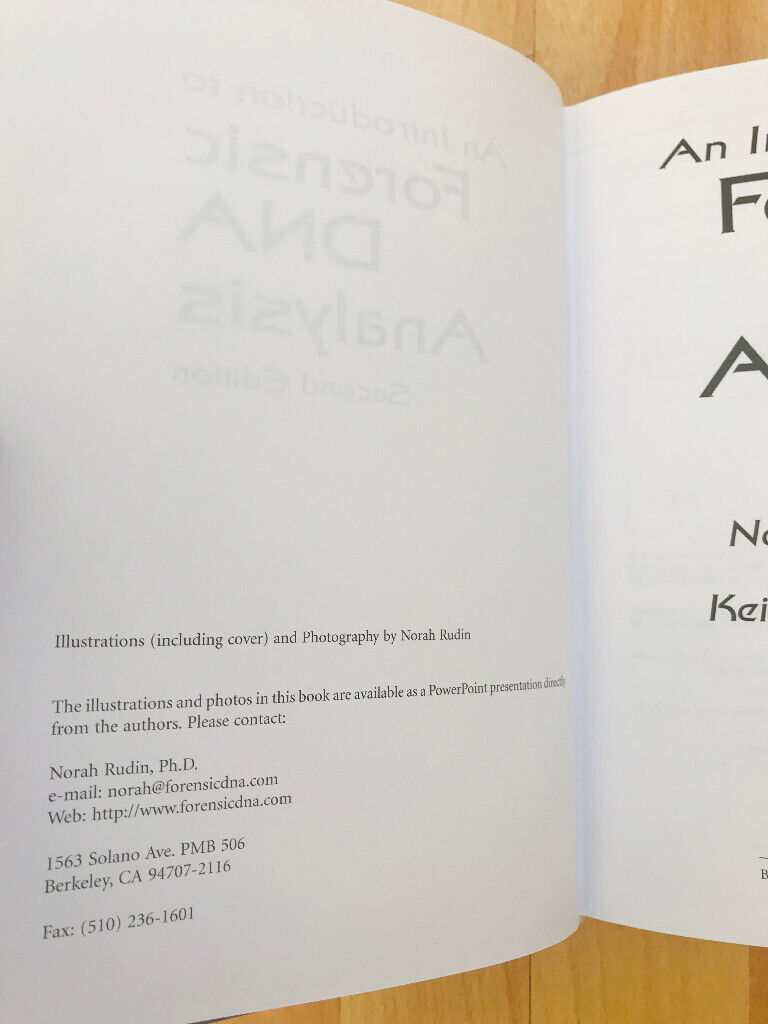 An Introduction to Forensic DNA Analysis Second Edition - Hardcover– Illustrated