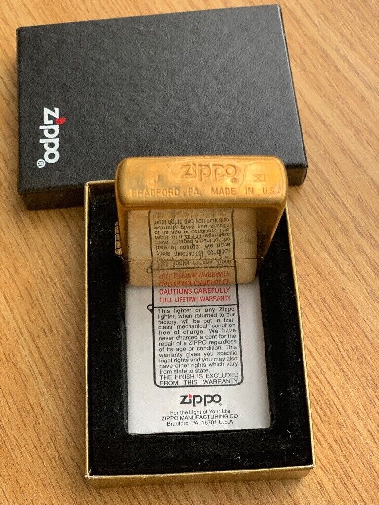  Rare Zippo brass lighter