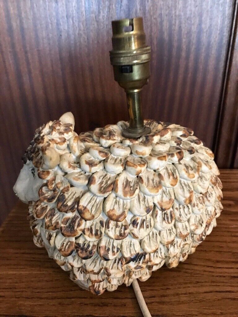 Hand Made in Wales Pottery Sheep Lamp