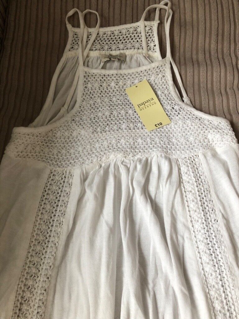image for OFF WHITE/CREAM LADIES SUMMER TOP BNWT