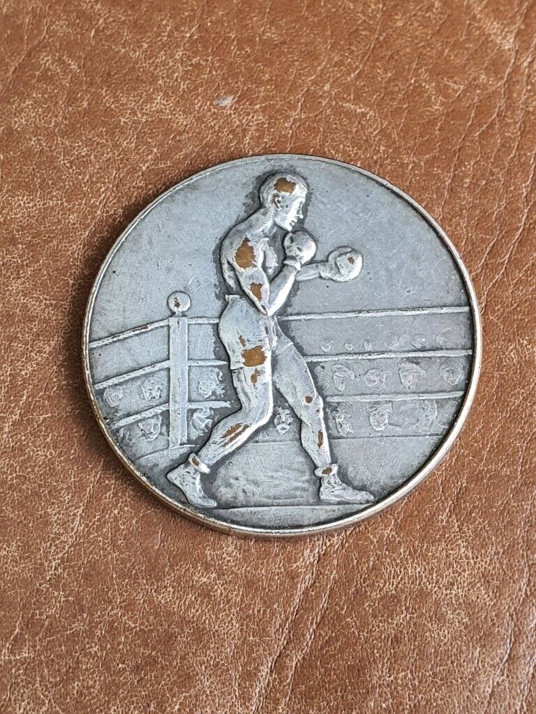 image for LARGE RAF BOXING MEDAL RAF STRADISHALL 1955
