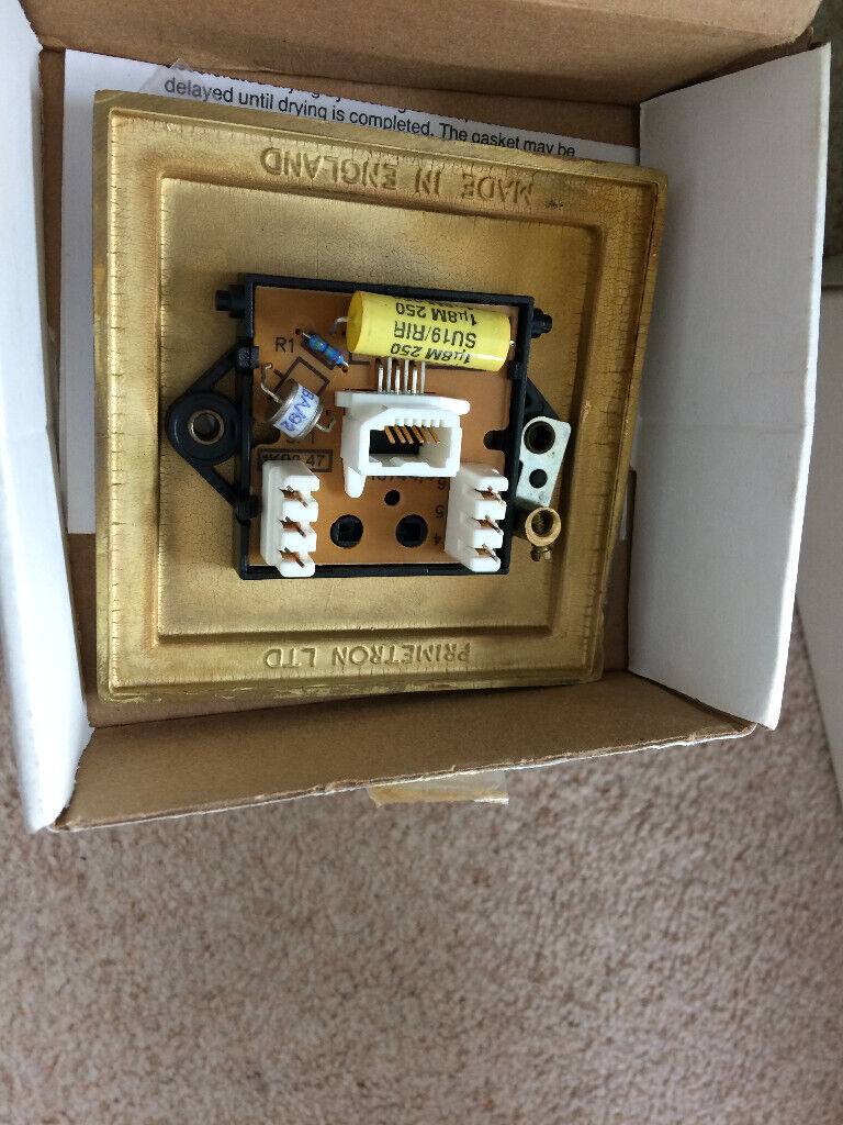 Telecom socket NEW brass