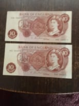 Lovely old Ten Shilling notes, in good condition for age.