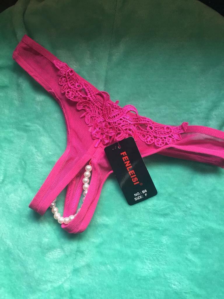 Pair Women's Sexy Pearl Thongs Size 6-8 -New with tags- | in Eltham ...