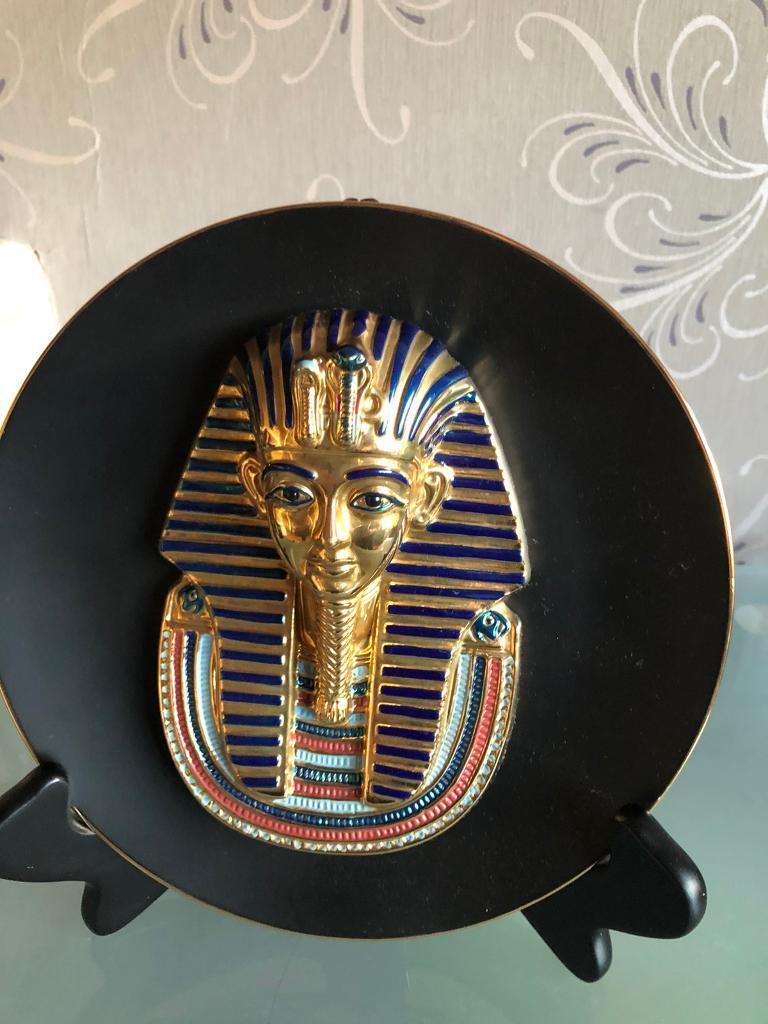 Egyptian Pharaohs 3d plates- decorative plates- collectibles