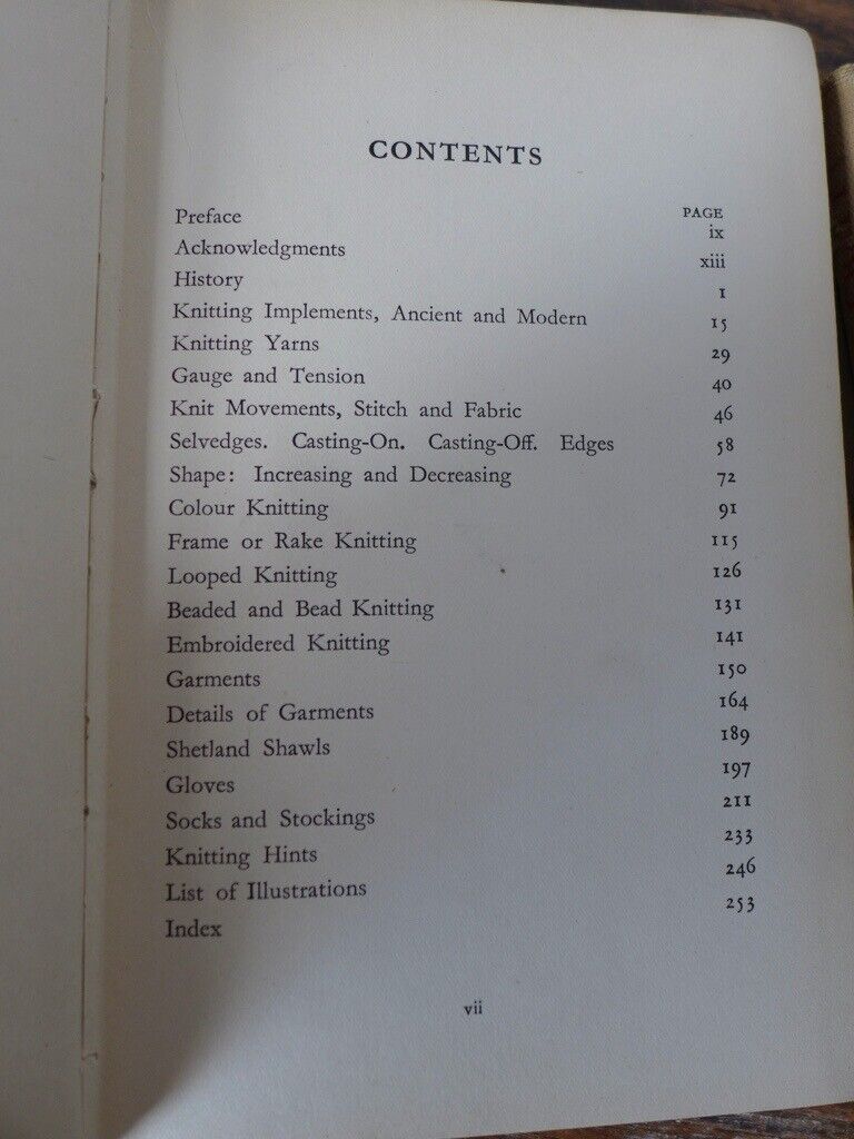Four collectable vintage knitting hardbacks. THREE FIRST EDITIONS. See titles and details below.