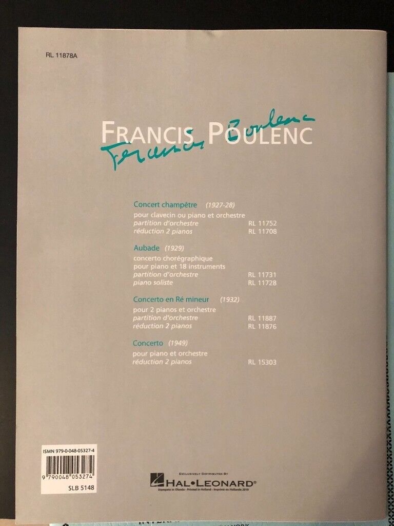 Francis Poulenc Piano (ABRSM Piano extra song)