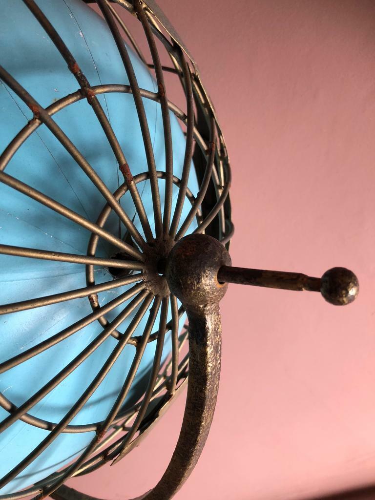 Antique Metal Globe on Slender Metallic Pedestal - 135cm - World Class