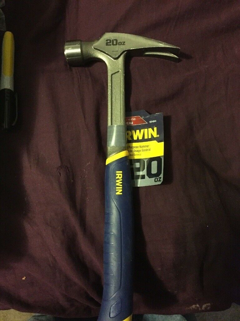 image for Irwin Tools 1954888 Steel General Purpose Claw Hammer 20 oz 2019