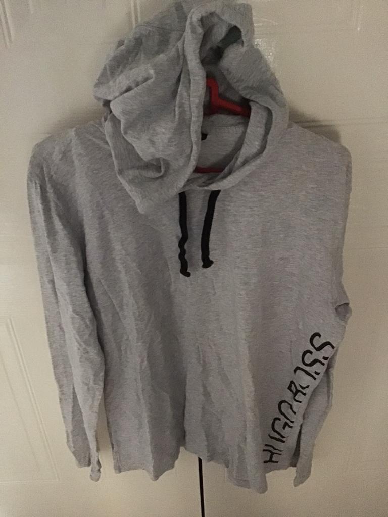 image for Light grey Hugo boss top
