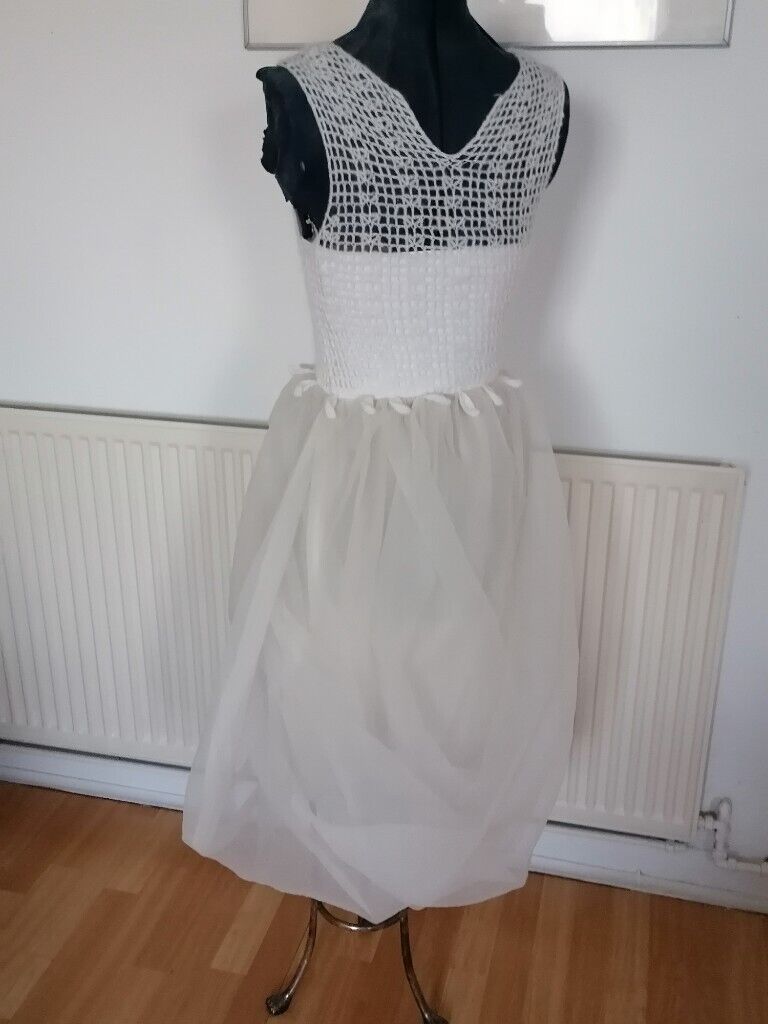 New : Stunning Designer SWAYING KNIT Contrast Tex Cocktail / Party Midi Dress. Size : UK S