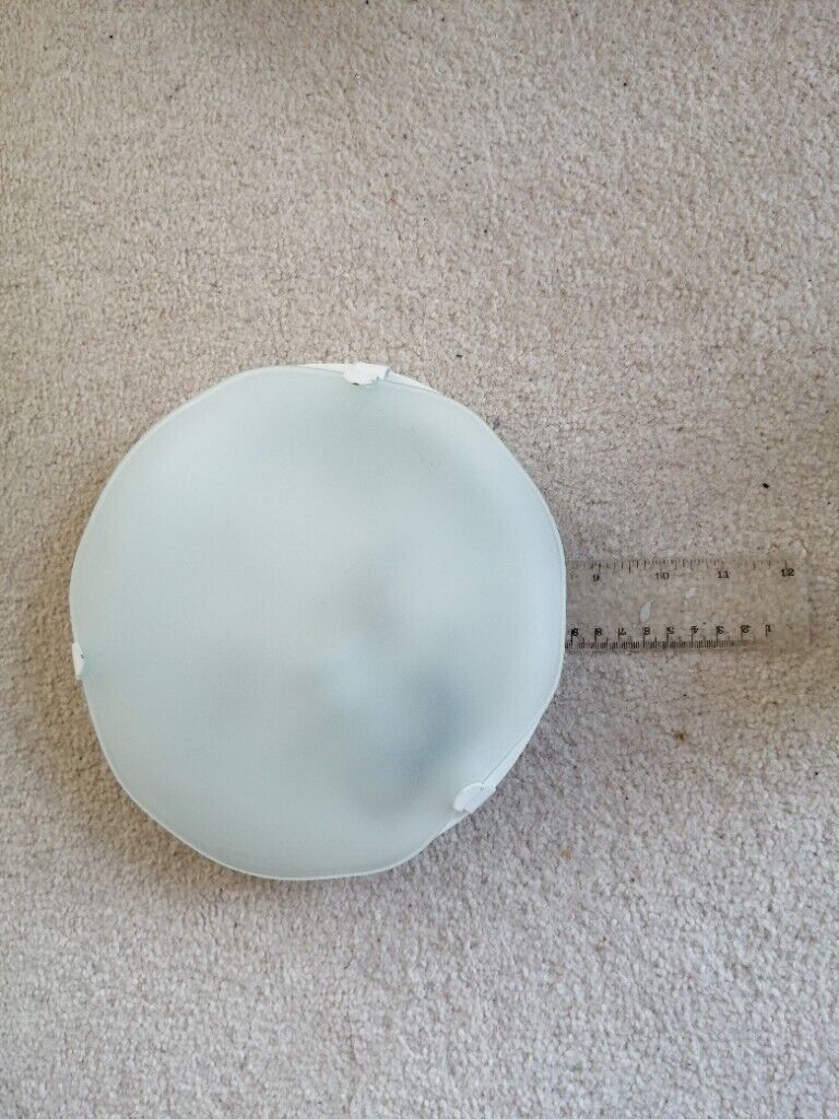 Circle white fitted ceiling light