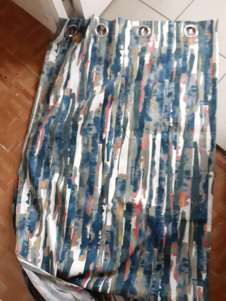 SILVER PLUSH CURTAINS 