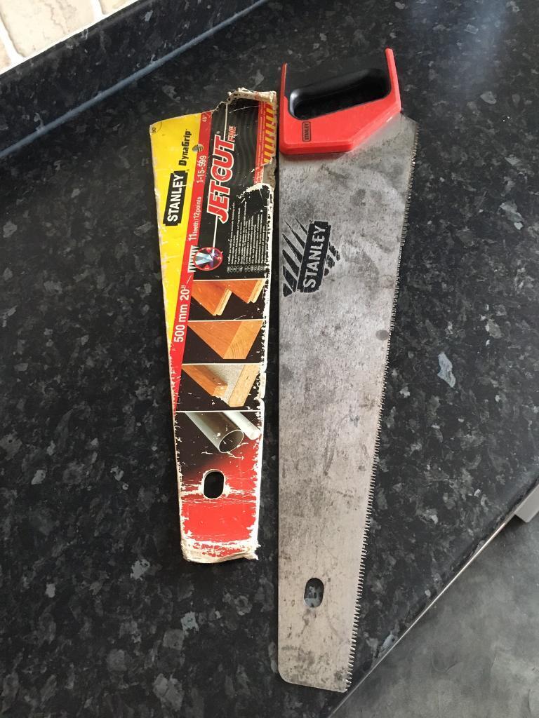 Stanley Dyna Grip saw, one large Wire Brush & one Heavy Large Hammer