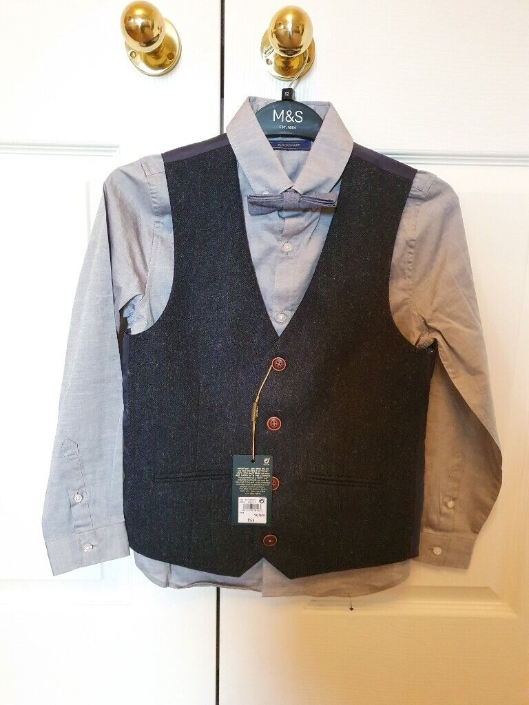 image for Shirt and Waistcoat Age 11 New with Tags