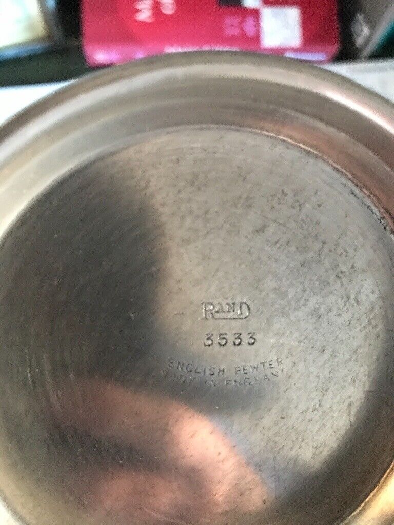 Vintage Rand 3533 Half Sized Pewter Mug